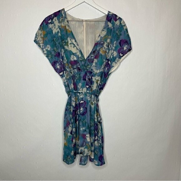 Free People Freddy Tie Floral Mini Dress - Picture 3 of 6